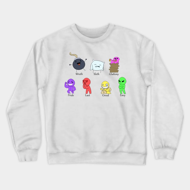 7 deadly dudes Crewneck Sweatshirt by Zeeph